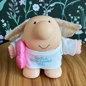VTG ZIGGY 1980s Angel ‘Smile God Loves You’ 6” Vinyl plush